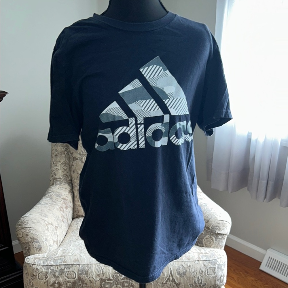adidas Navy Blue Short Sleeve Tee